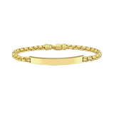 Gold Over Silver ID Bracelet