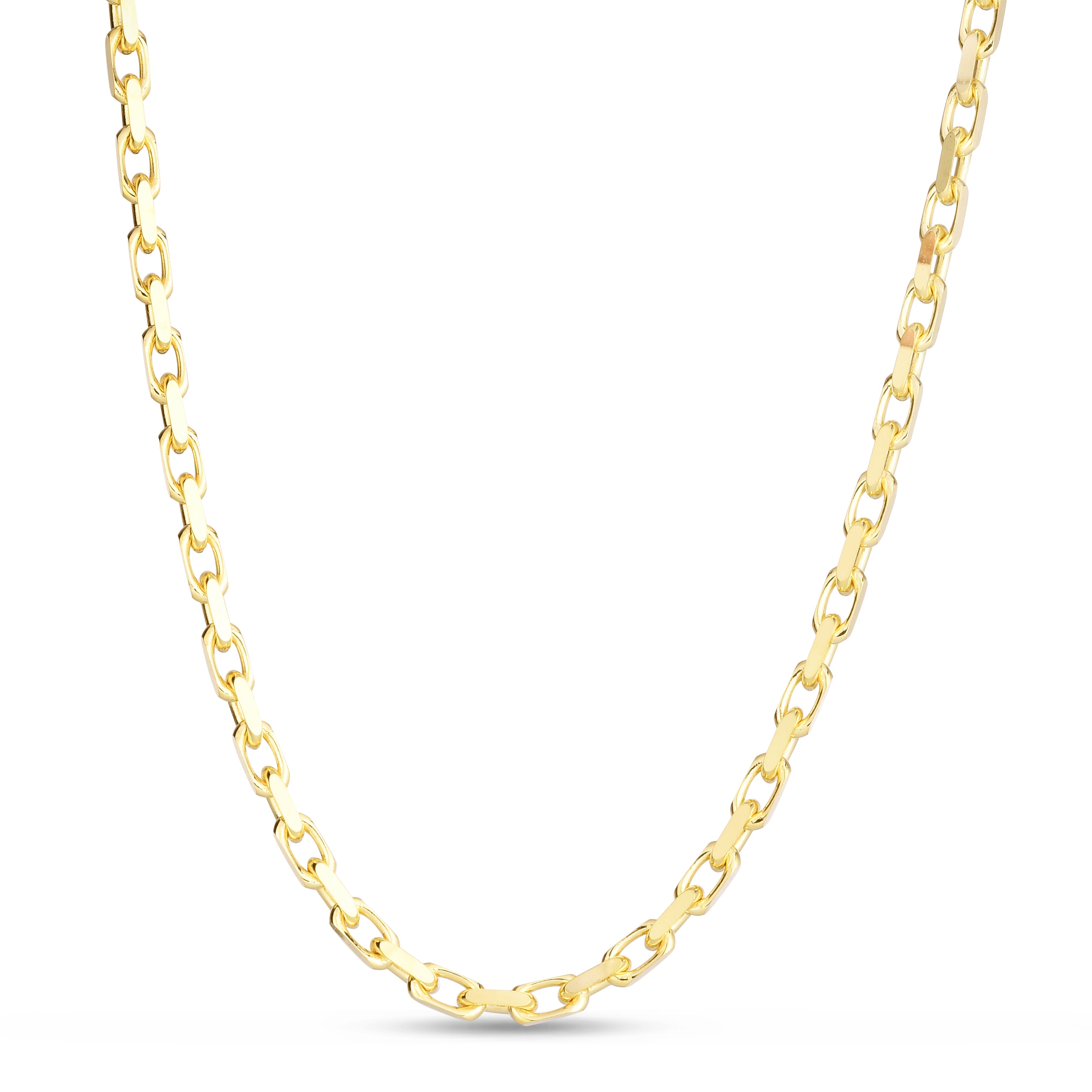 Gold Over Silver 3.4mm French Cable Chain