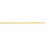 Gold Over Silver 3.3mm Oval Snake Chain