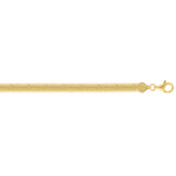Gold Over Silver 6.4mm Oval Snake Chain