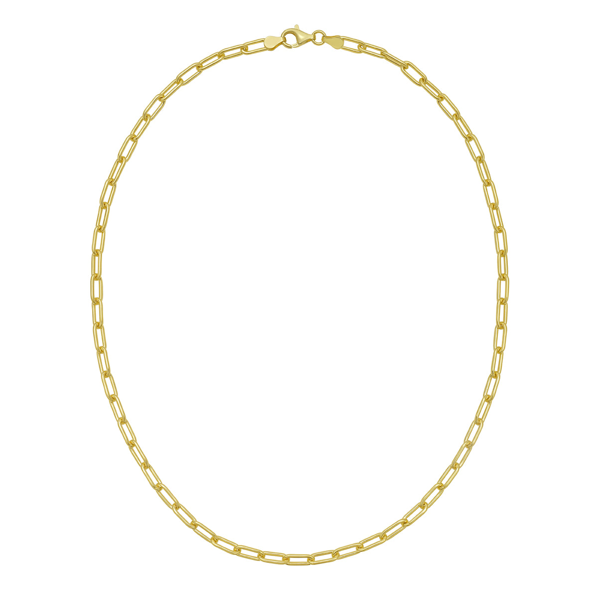 Gold Over Silver 4.1mm Paperclip Chain