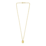 Gold Over Silver Octagonal Star Locket Necklace