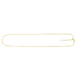 14K Gold .95mm Endless Adjustable Concave Box Chain