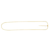 14K Gold 1.7mm Endless Adjustable Flat Cable Chain
