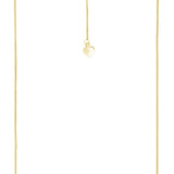 14K Gold 1mm Adjustable Wheat Chain