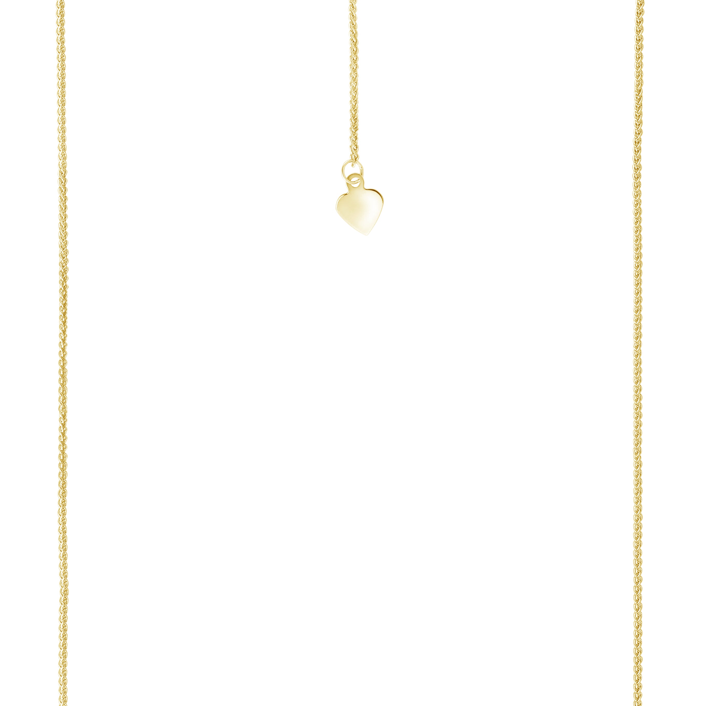 14K Gold 1mm Adjustable Wheat Chain
