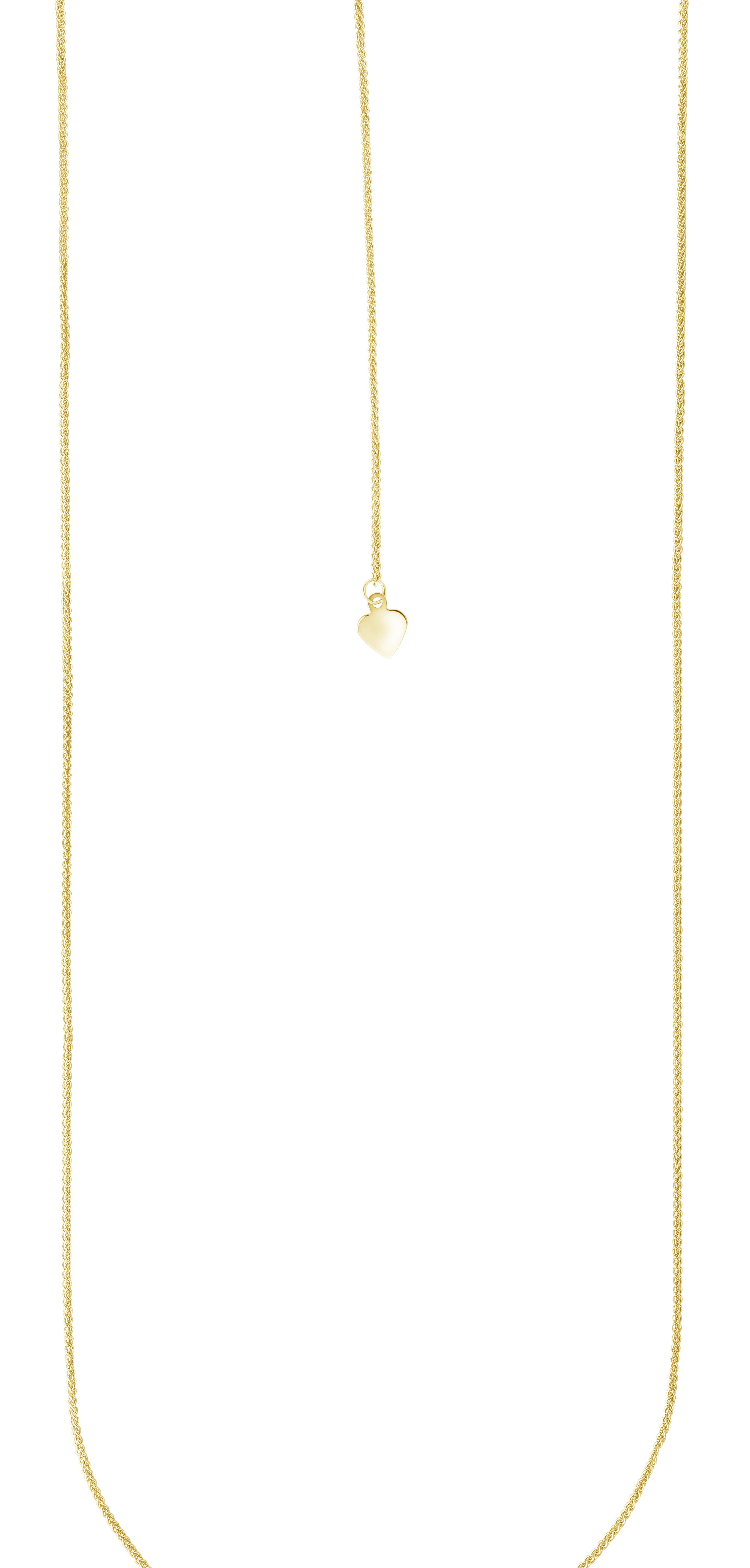 14K Gold 1mm Adjustable Wheat Chain
