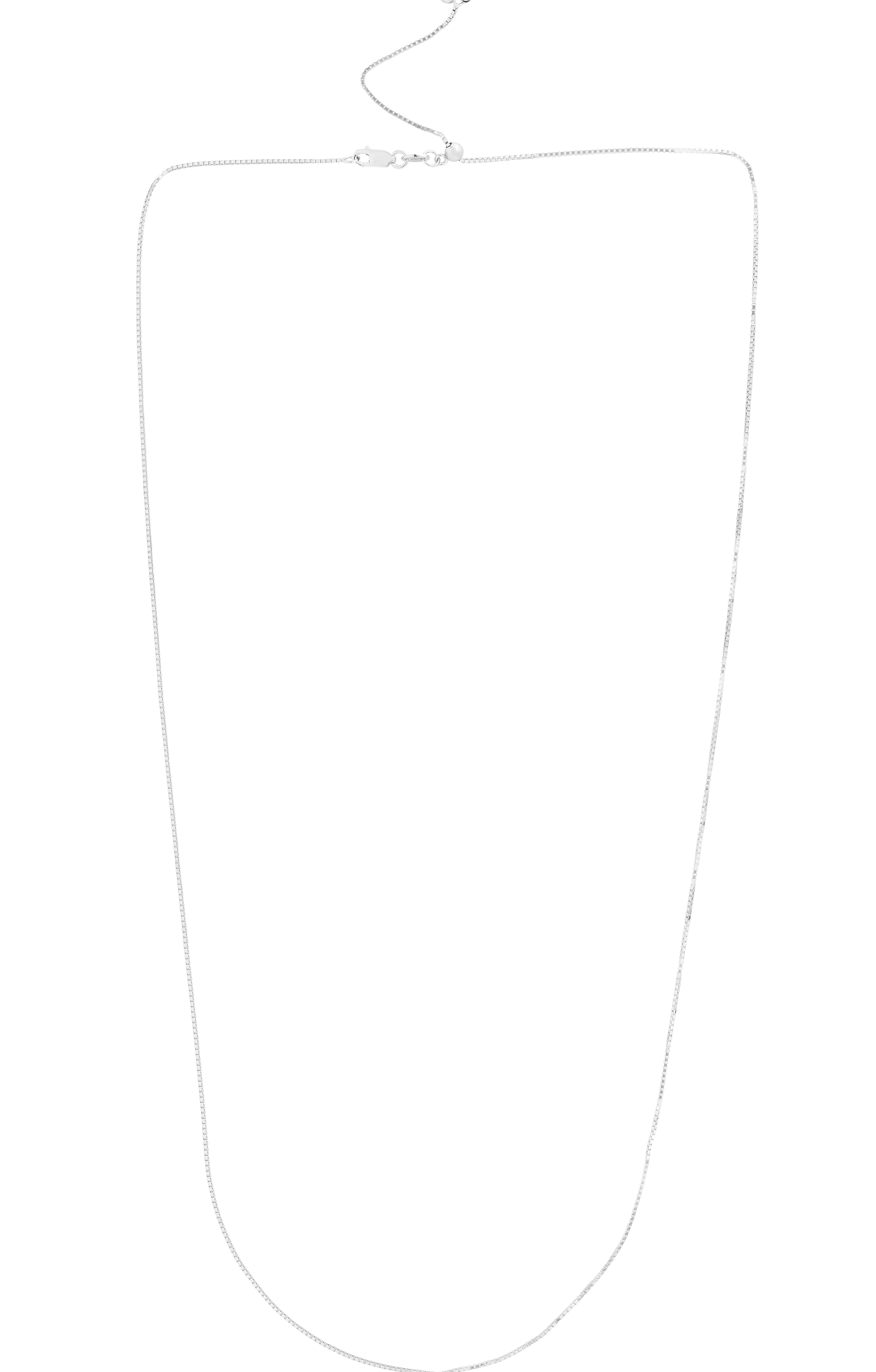 14K Gold 0.68mm Adjustable Box Chain