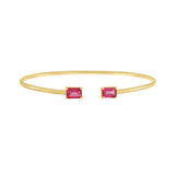 14K Pink Mystic Topaz Candy Bangle