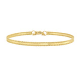 14K Sparkle Spring Bangle