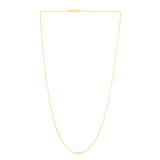 14K Gold 1.1mm Diamond Cut Bead Chain
