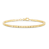 14K Gold Cube Bangle