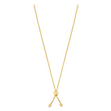 14K Gold Round Wheat Chain with Ball Slide Friendship Bracelet