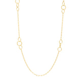 14K Twisted Link Paperclip Necklace