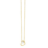 14K Open Heart and Pearl Necklace