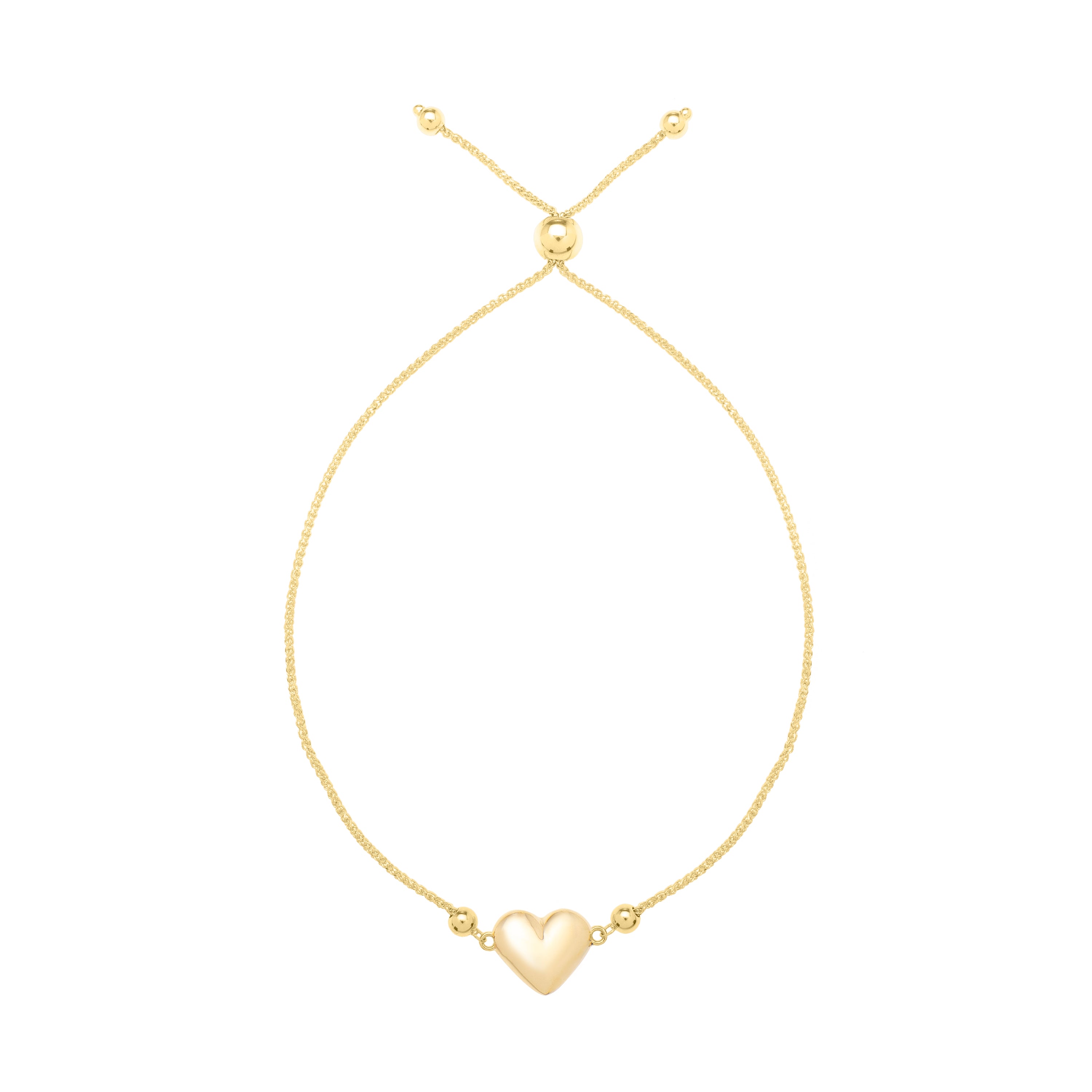 14K Adjustable Horseshoe Bolo Bracelet