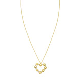 14K Diamond Heart Bauble Necklace