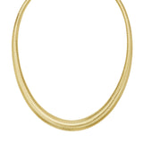 14K Graduated Tubogas Necklace