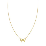 14K Small Bow Necklace