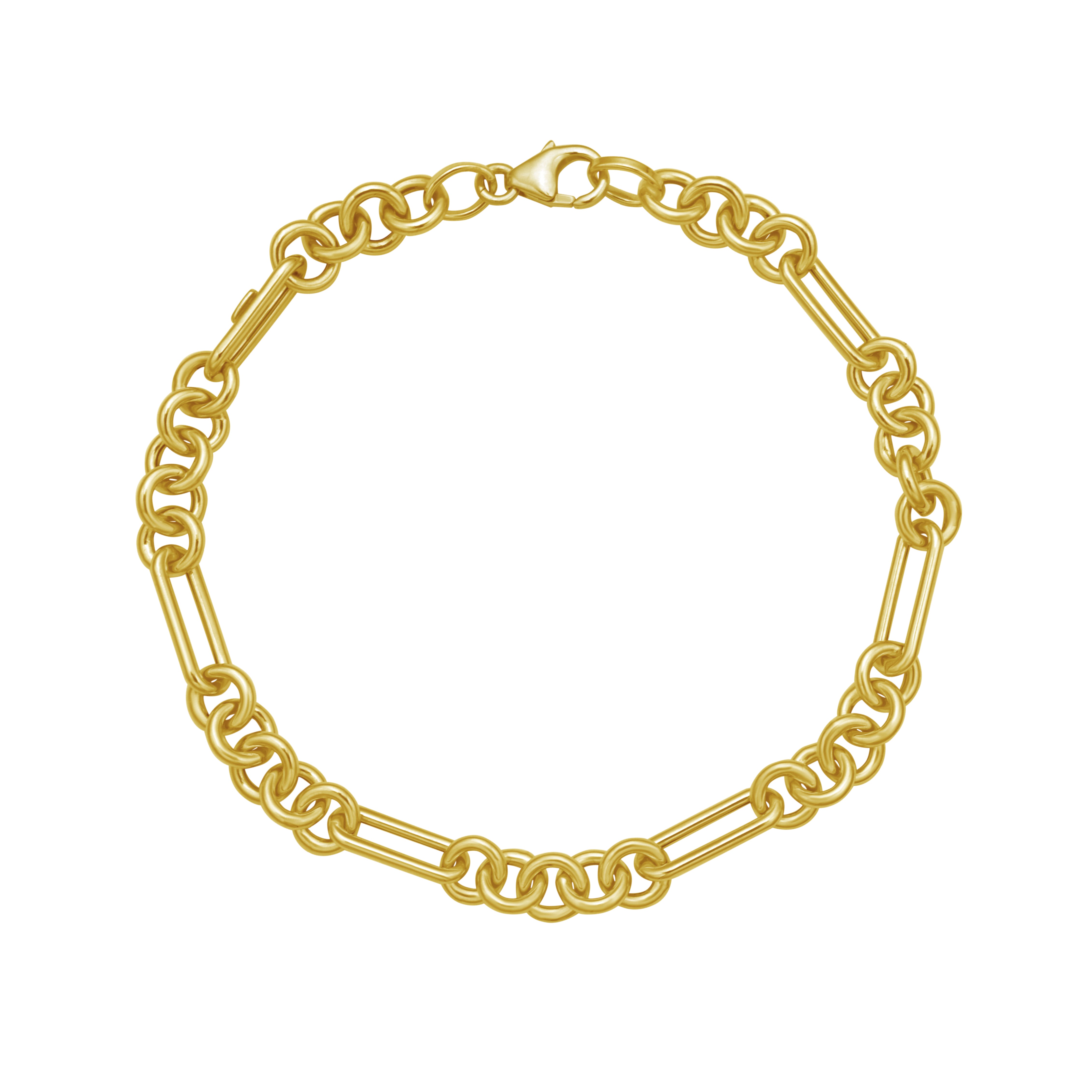 14K Five & One Paperclip Link Chain