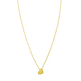 14K Puffed Mini Heart Pendant