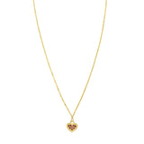 14K Ruby Heart Necklace