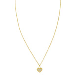 14K Petite Diamond Heart Necklace
