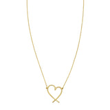 14K Delicate Heart Necklace