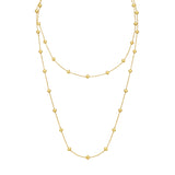 14K Pyramid Station Layered Necklace