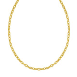 14K Charm Lock Rolo Chain