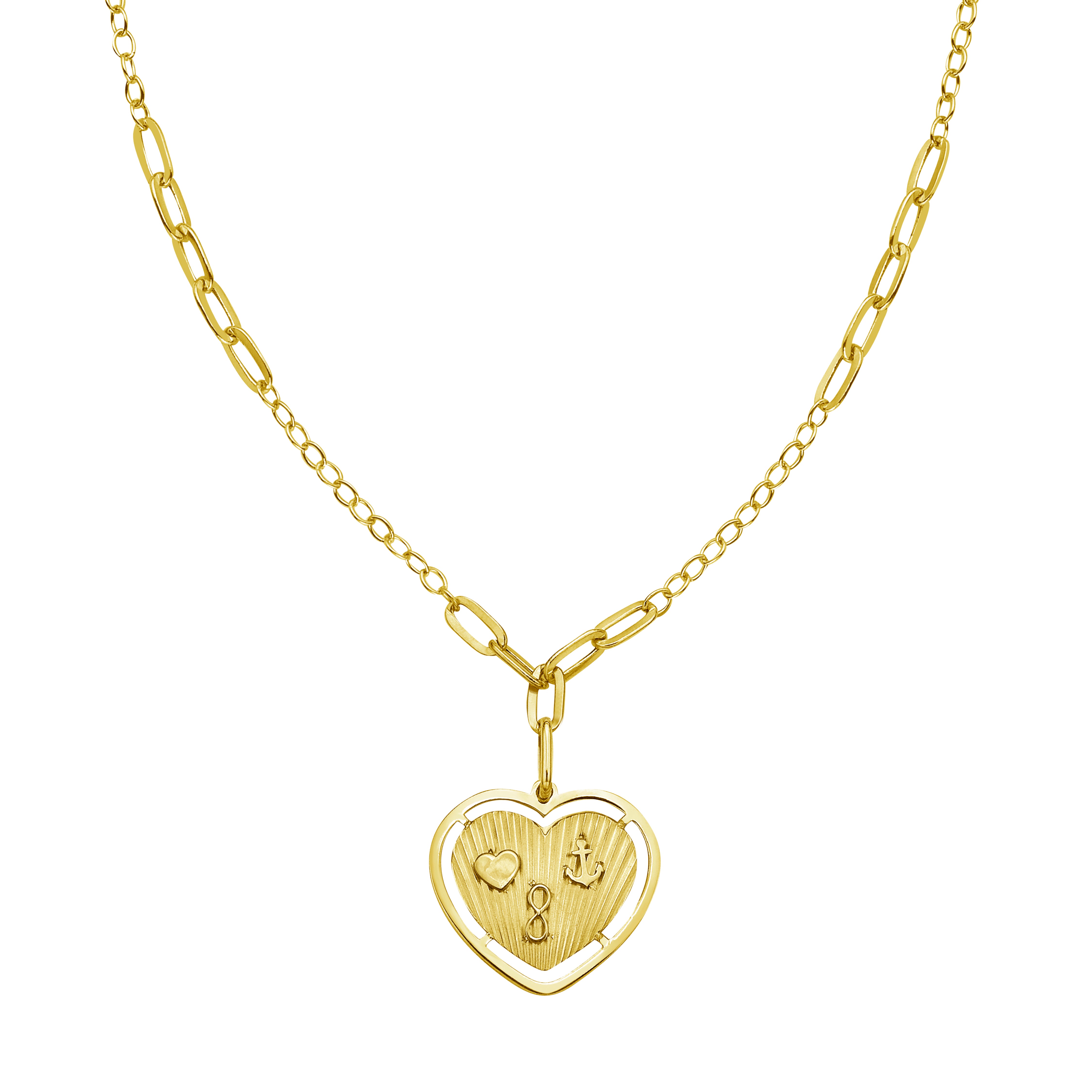 14K Lucky Forever Heart Necklace
