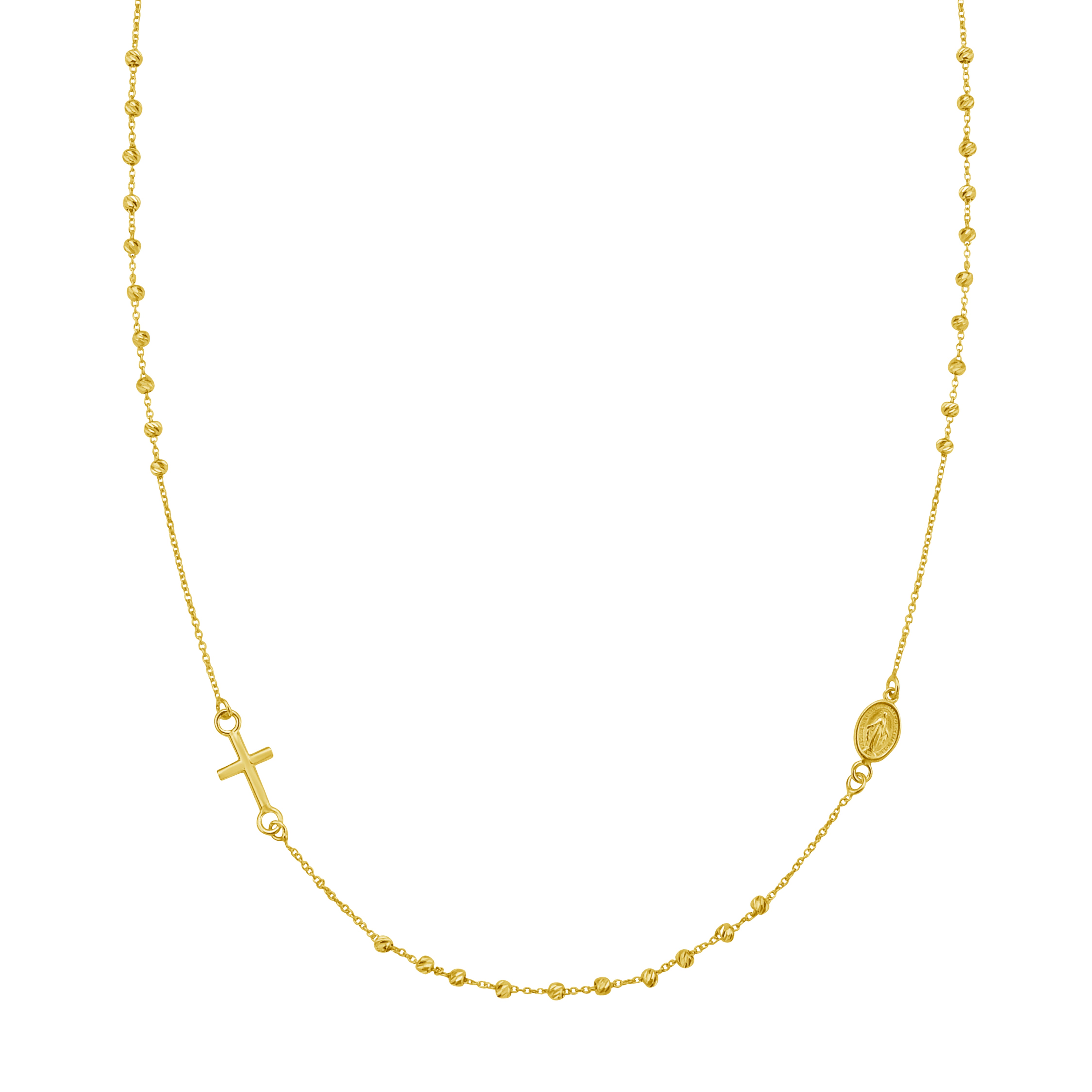 14K Rosary Necklace