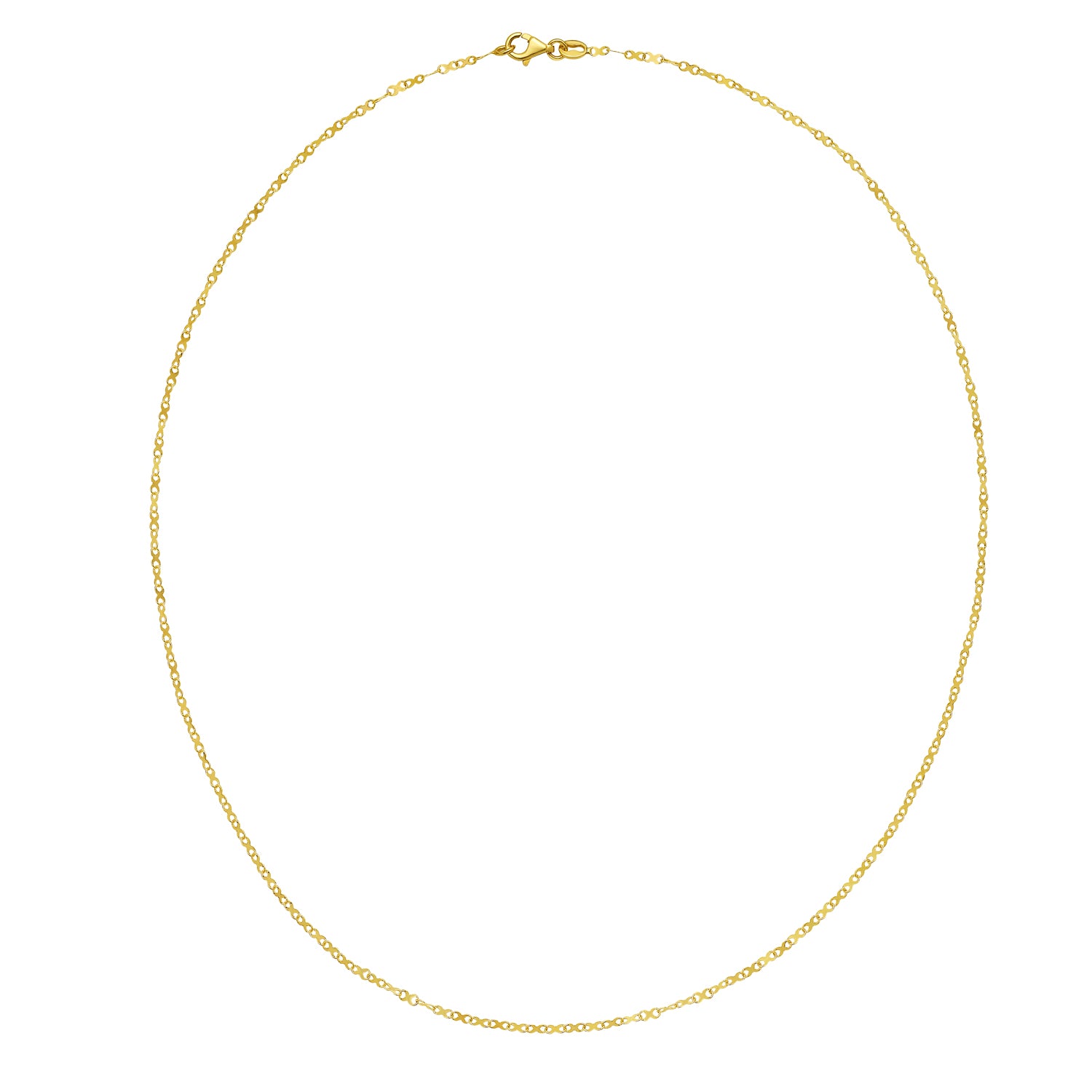 14K Mini Infinity Link Necklace