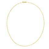 14K Mini Infinity Link Necklace
