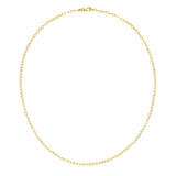 14K Large Heart Chain Necklace