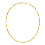 14K Mens Oval Link Necklace