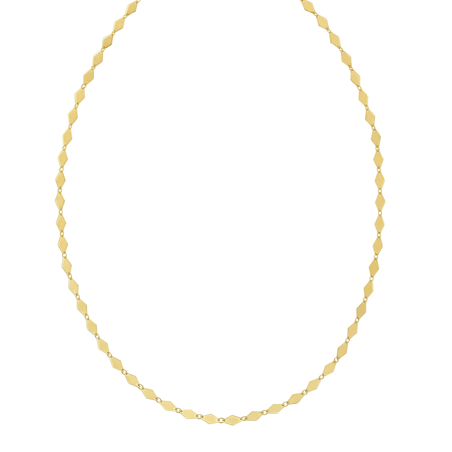 14K Mirror Kite Link Necklace