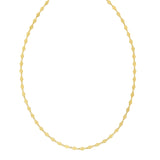 14K Mirror Kite Link Necklace