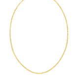 14K Mirror Bar Link Necklace