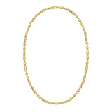 14K Gold Square Byzantine Bracelet