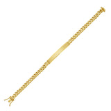 14K Gold 6mm Lite Cuban ID Bracelet