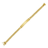 14K Gold 6.6mm  Lite Cuban ID Bracelet