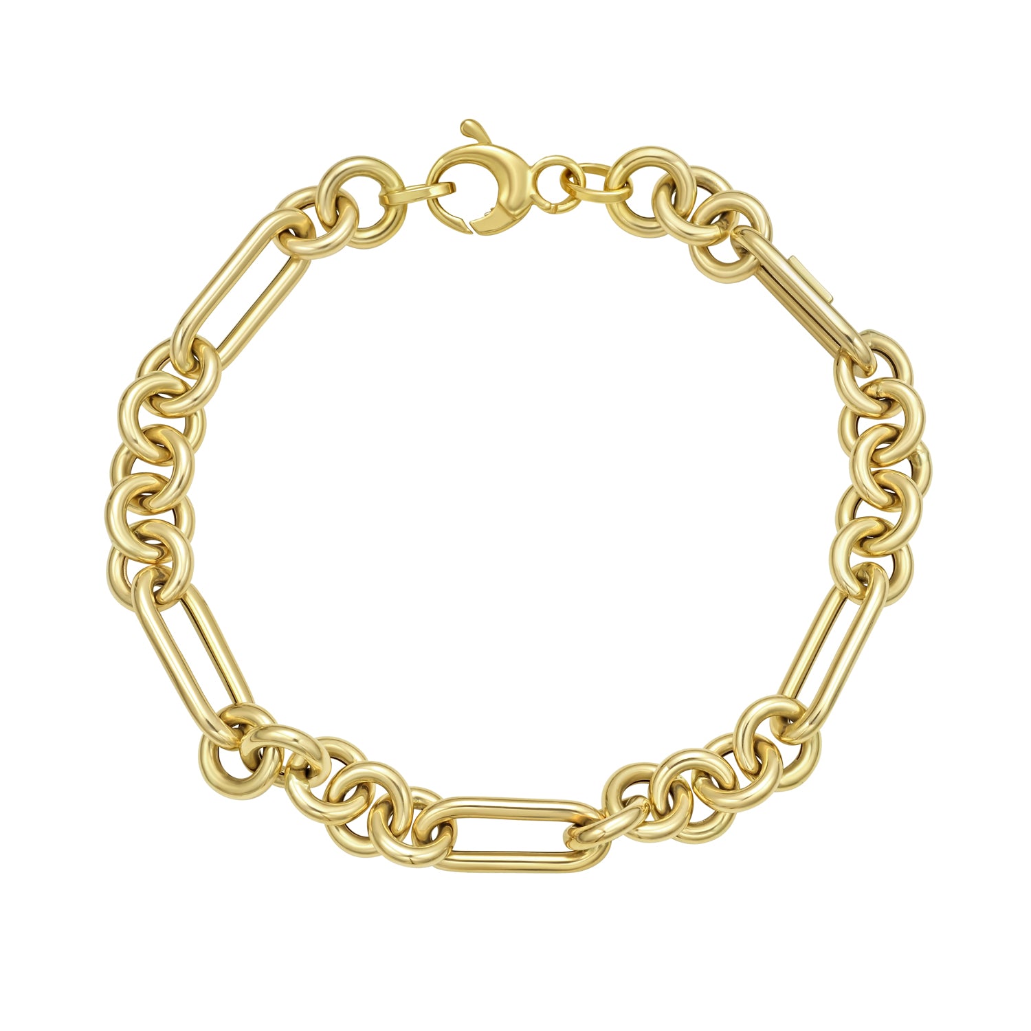14K Fashion Figaro Link Bracelet