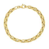 14K Mens Bold Link Bracelet