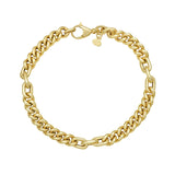 14K Large Paperclip & Curb Link Bracelet