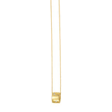 14K Diamond Barrel Necklace