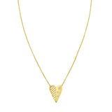 14K Diamond VannÃ¨rie Heart Necklace