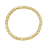 14K Barrel Bead Stretch Bracelet