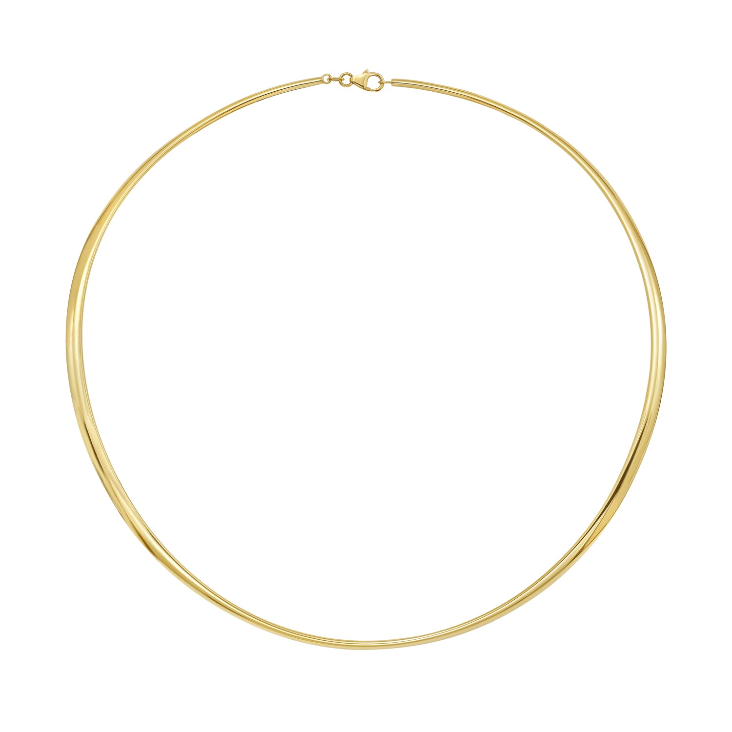 14K 3.7mm High Shine Collar Necklace