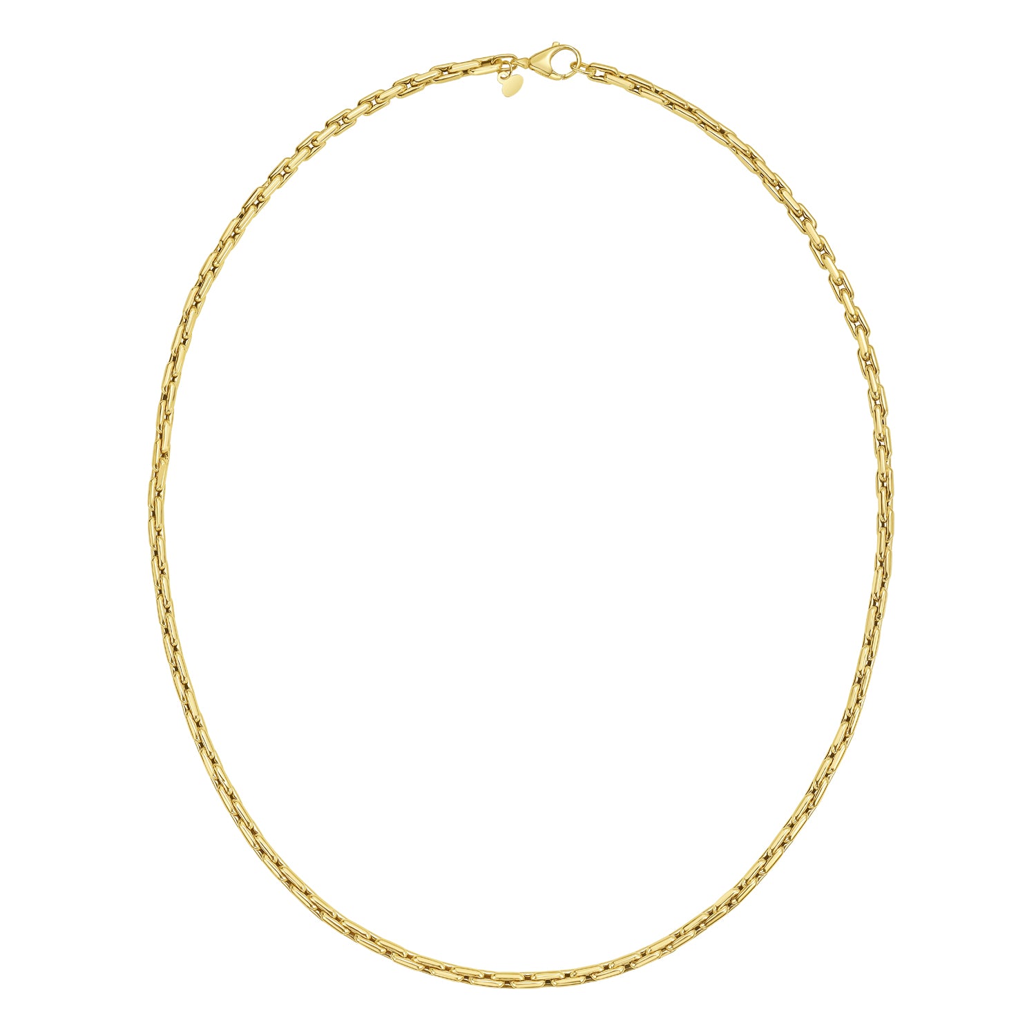 14K Mens Cable Link Necklace